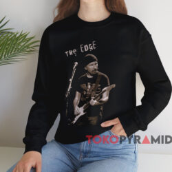The Edge U2 T-shirt 3 The Edge U2 T shirt Black Sweatshirt