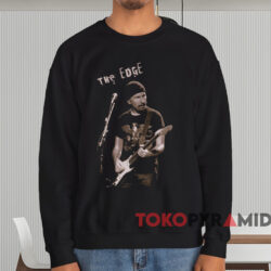 The Edge U2 T-shirt 4 The Edge U2 T shirt Black Sweatshirt