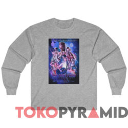 The Eras Tour Movie Poster Taylor Swift x The Avangers T-shirt 2 The Eras Tour Movie Avengers Taylor Swift T shirt Grey Long sleeved