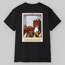 The Far Side A Cat Killer Shirt (Back Print)