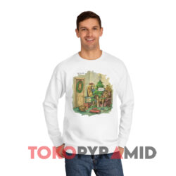 The Far Side Christmas Dogs White Sweatshirt