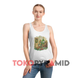 The Far Side Christmas Dogs White Tank Top