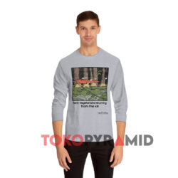 The Far Side Early Vegetarians Grey Long sleeved