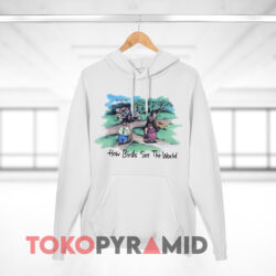 The Far Side How Birds See The World White Hoodie