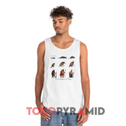 The Far Side The Evolution Of Man Shirt 2 The Far Side The Evolution Of Man White Tank Top