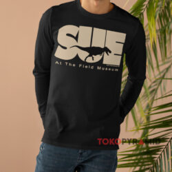 The Field Museum Sue The T rex 1997 Black Long sleeved