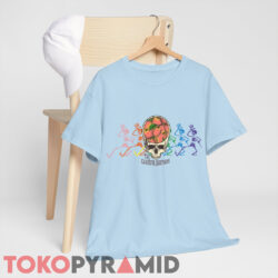 The Grateful Brothers Logo Dancing Skeletons Shirt 3 The Grateful Brothers Logo Dancing Skeletons Light Blue Tee