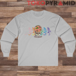 The Grateful Brothers Logo Dancing Skeletons Shirt 2 The Grateful Brothers Logo Dancing Skeletons Sport Grey Long Sleeves