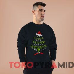 The Grinch Christmas Tree Stink Stank Stunk Sweatshirt Black Sweatshirt