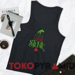 The Grinch Hand Stink Stank Stunk Christmas Sweatshirt Black TankTop