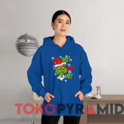 The Grinch Ho Ho No Christmas Sweatshirt 3 The Grinch Ho Ho No Christmas Sweatshirt Blue Hoodie