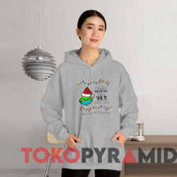 The Grinch Santa Face Mask Christmas Sweatshirt 3 The Grinch Santa Face Mask Christmas Sweatshirt Grey Hoodie