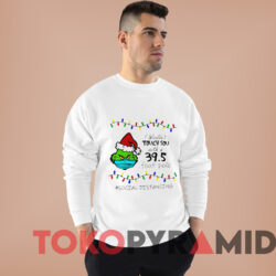 The Grinch Santa Face Mask Christmas Sweatshirt White Sweatshirt