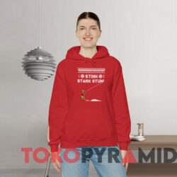 The Grinch Stink Stank Stunk Christmas Sweatshirt Red Hoodie