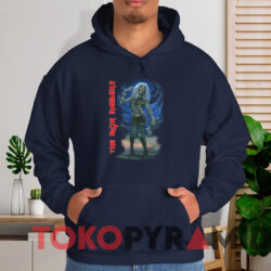 The Iron Maiden T shirt Navy Hoodie