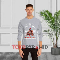 The Iykyk Merry Christmas Ugly Sweatshirt 2 The Iykyk Merry Christmas Ugly Grey Long sleeved