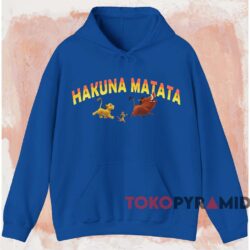 The Lion King Hakuna Matata T-shirt 2 The Lion King Hakuna Matata T shirt Blue Hoodie