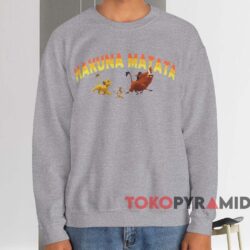 The Lion King Hakuna Matata T-shirt 3 The Lion King Hakuna Matata T shirt Grey Sweatshirt