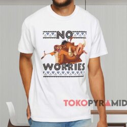 The Lion King Pumbaa And Timon No Worries T shirt White T shirt