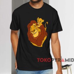 The Lion King Simba And Mufasa Father And Son T shirt Black T shirt