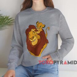 The Lion King Simba And Mufasa Father And Son T shirt Grey Sweatshirt