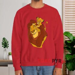 The Lion King Simba And Mufasa Father And Son T shirt Red Sweatshirt
