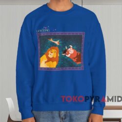 The Lion King Simba and Timon and Pumbaa T-shirt 3 The Lion King Simba And Timon And Pumbaa T shirt Blue Sweatshirt