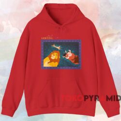 The Lion King Simba and Timon and Pumbaa T-shirt 2 The Lion King Simba And Timon And Pumbaa T shirt Red Hoodie