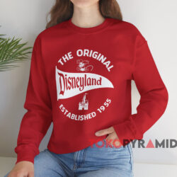The Original Disneyland Established 1955 T-shirt 4 The Original Disneyland Established 1955 T shirt Red Sweatshirt