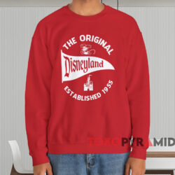 The Original Disneyland Established 1955 T-shirt 3 The Original Disneyland Established 1955 T shirt Red Sweatshirt