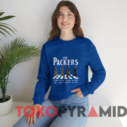 The Packers Walking Abbey Road Signatures T-shirt 3 The Packers Walking Abbey Road Signatures T shirt Blue Sweatshirt