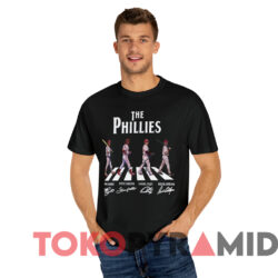 The Philadelphia Phillies Abbey Road T-shirt 1 The Philadelphia Phillies Abbey Road T shirt Black T shirt