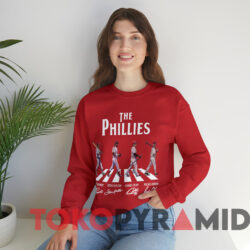 The Philadelphia Phillies Abbey Road T-shirt 4 The Philadelphia Phillies Abbey Road T shirt Red Sweatshirt