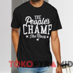 The Rock Shirt The People’s Champ Shirt Black T shirt