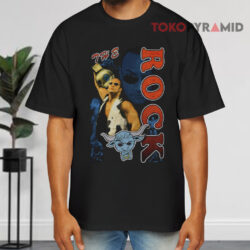 The Rock Vintage Wrestling Black T shirt