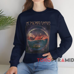 The Smashing Pumpkins Oceania Pyramid Flood T-shirt 3 The Smashing Pumpkins Oceania Pyramid Flood T shirt Navy Sweatshirt