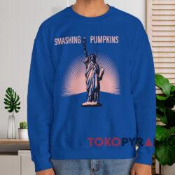 The Smashing Pumpkins Statue Of Liberty Shirt 4 The Smashing Pumpkins Statue Of Liberty Shirt Blue Sweatshirt