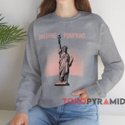 The Smashing Pumpkins Statue Of Liberty Shirt 3 The Smashing Pumpkins Statue Of Liberty Shirt Grey Sweatshirt