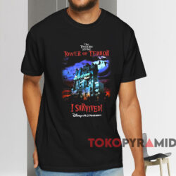 The Twilight Zone Tower Of Terror I Survived T shirt Black T shirt
