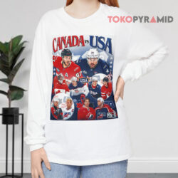 The United States And Canada Meet In Best on best Hockey Long sleeved
