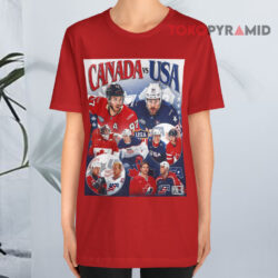 The United States And Canada Meet In Best-On-Best Hockey Shirt 4 The United States And Canada Meet In Best on best Hockey Red T shirt