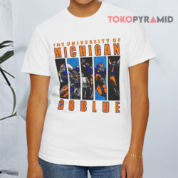 The University Of Michigan Go Blue White T shirt
