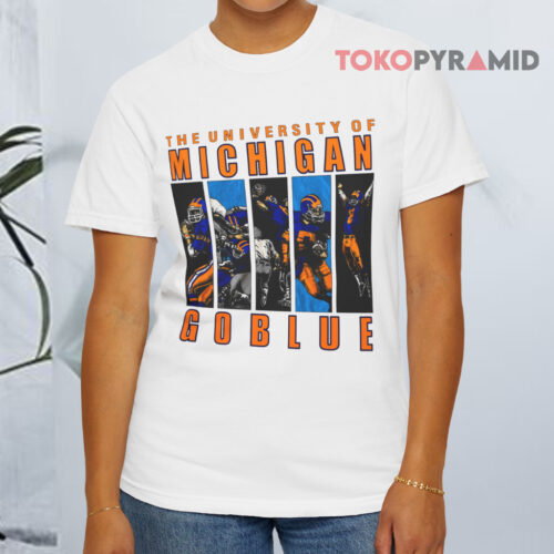 The University Of Michigan Go Blue White T shirt