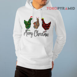 Three Chicken Merry Christmas Sweatshirt 4 Three Chicken Merry Christmas Hoodie