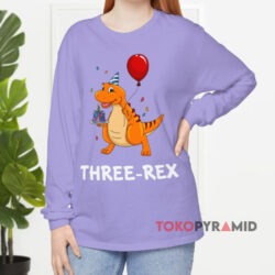 Three-Rex Shirt 2 Three rex Violet Long sleeved