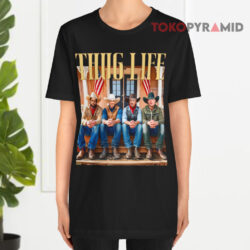 Thug Life Trump Vance Kennedy Elon Musk Black T shirt