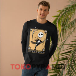 Tim Burton Nightmare Before Christmas Bone Daddy Black Long sleeved