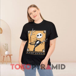 Tim Burton Nightmare Before Christmas Bone Daddy Black T shirt
