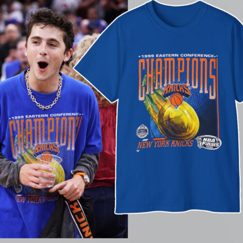 Timothee Chalamet Knicks Game 4 1999 Nba Eastern Conference Champions T shirt