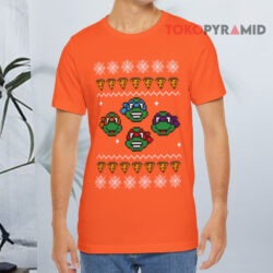 TMNT Pixel Art Ugly Christmas Sweatshirt 2 Tmnt Pixel Art Ugly Christmas T shirt